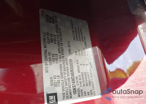 2016 GMC Yukon Sle z USA, uszkodzony, nr VIN 1GKS1AKC4GR303599